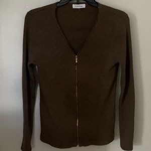 Calvin Klein zip up sweater